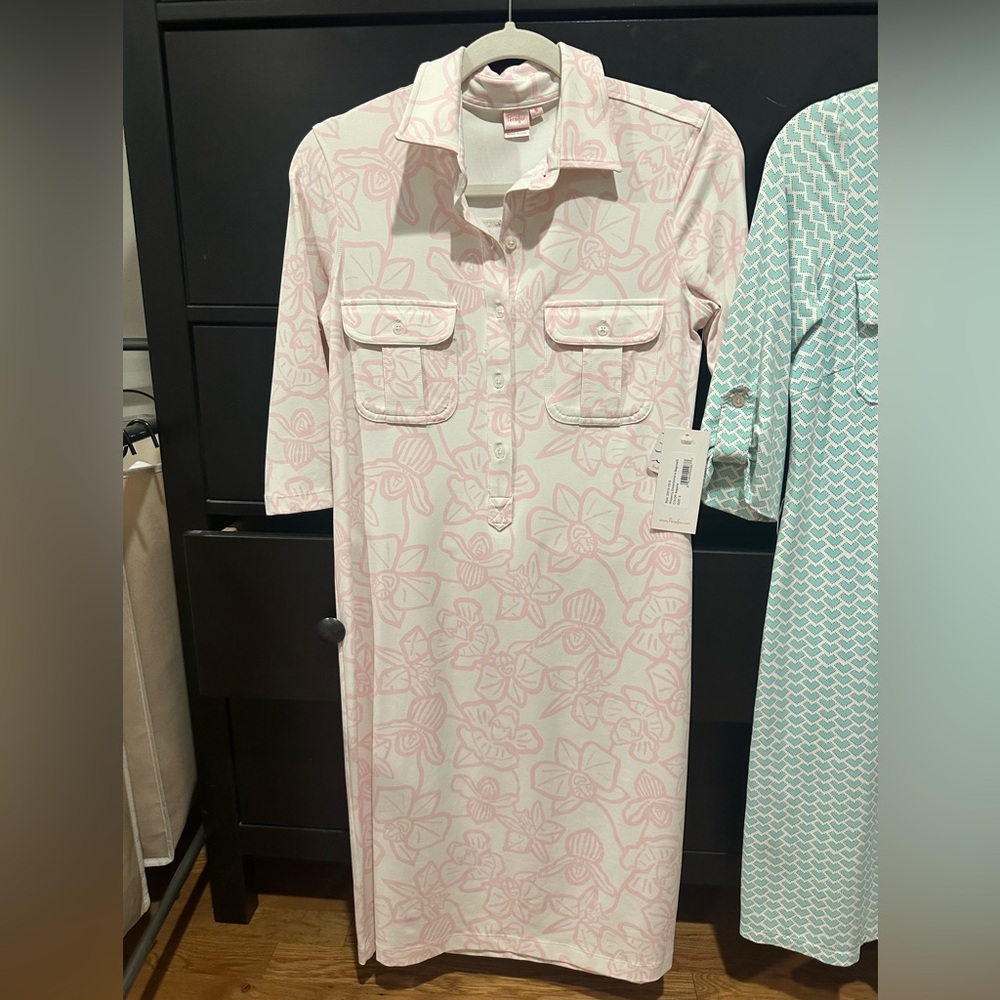 Elegant Pink Floral Dress